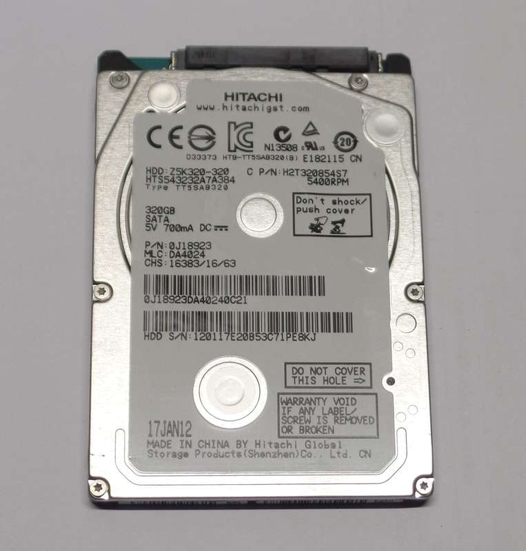 Hitachi 320GB Laptop HDD *ON TIME 58 DAYS*