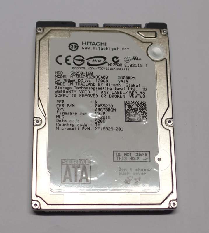 Hitachi 120GB Laptop HDD