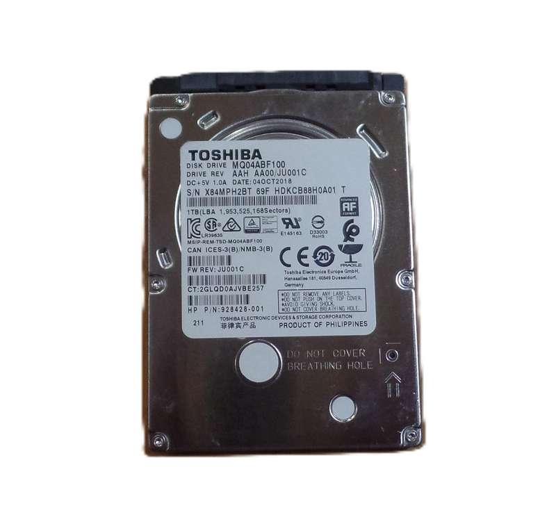 Toshiba 1TB Laptop HDD