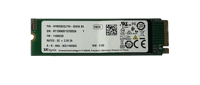 SK Hynix BC511 256GB m.2 2280 PCIe NAND SSD