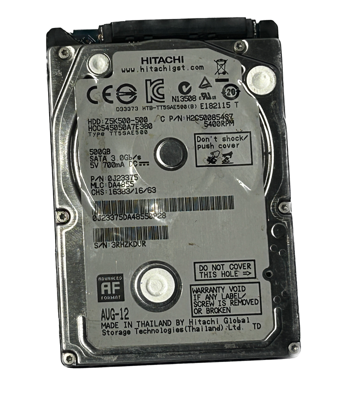 Hitachi 500GB Laptop HDD