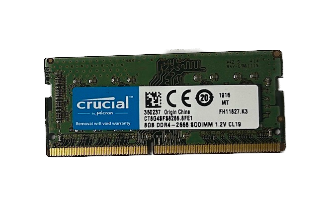 Crucial 8GB DDR4 2666 Laptop Memory