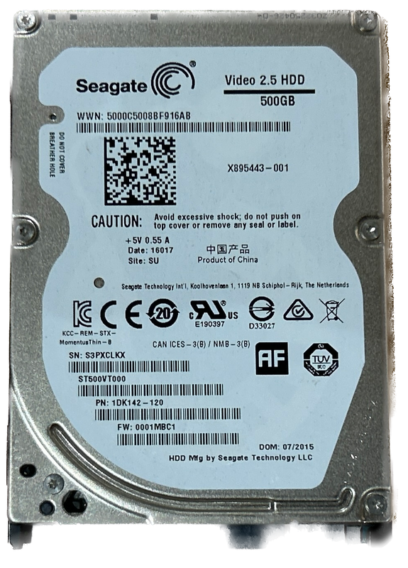 Seagate 500GB Laptop HDD
