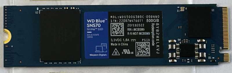 WD PC SN570 500GB m.2 2280 PCIe 3.0 SSD