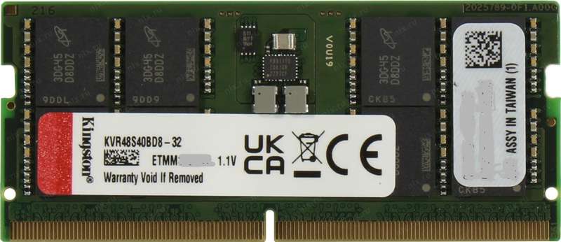 KINGSTON 32GB 4800MHz DDR5 Laptop Memory