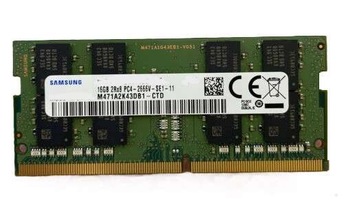 SAMSUNG 16GB DDR4 2666 Laptop Memory