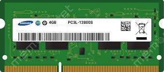 SAMSUNG 4GB 1Rx8 PC3L 12800S Laptop Memory