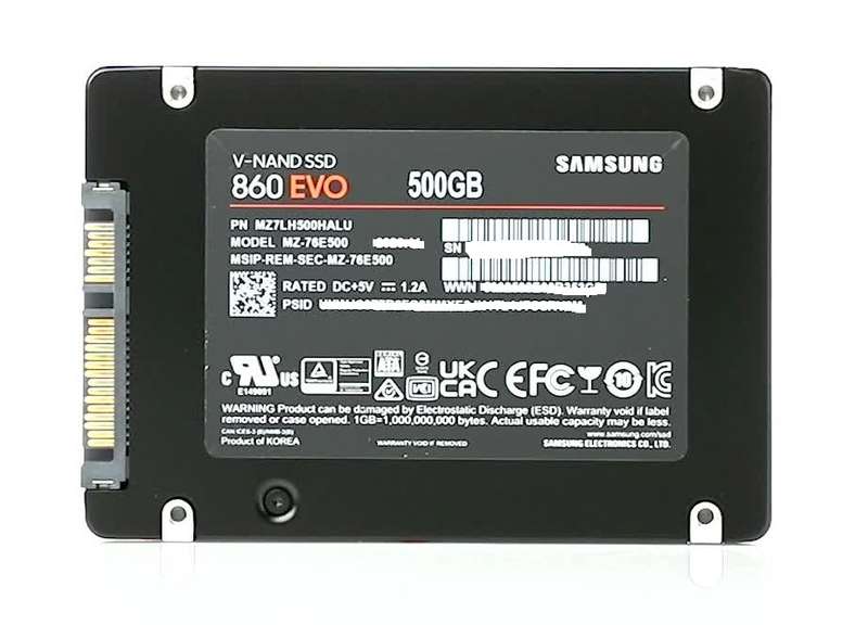 SAMSUNG 860 EVO 500GB 2.5` SSD