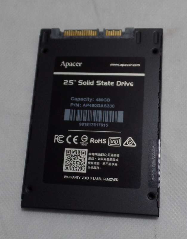 Apacer Panther 480GB 2.5` SSD *READ FULL DESCRIPTION*