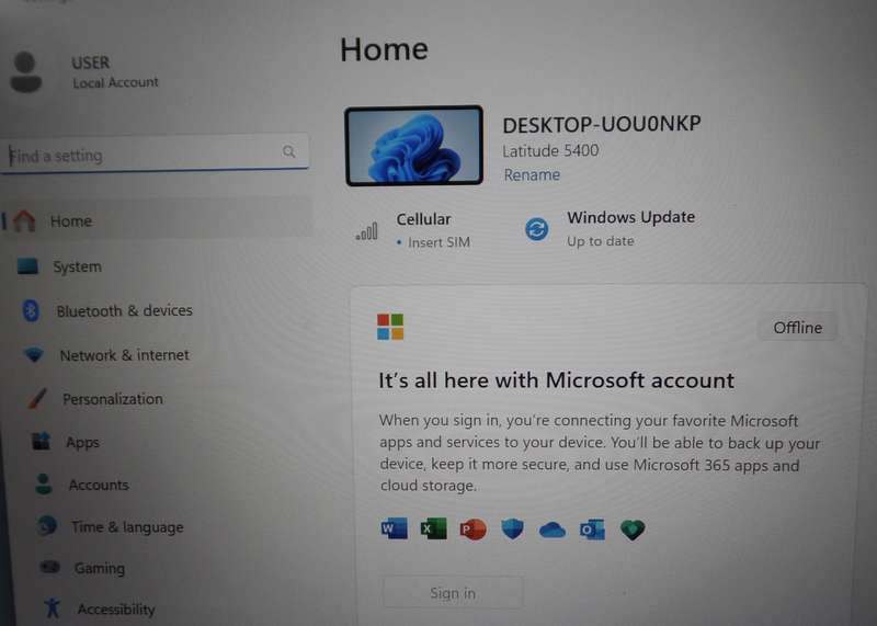 Dell Latitude 5400 Core i5 8th Gen 256GB SSD 8GB RAM 4G Windows 11 Pro