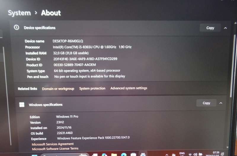 Dell Latitude 5400 Core i5 8th Gen 512GB SSD 32GB RAM Win 11 Pro *ONBOARD 4G*
