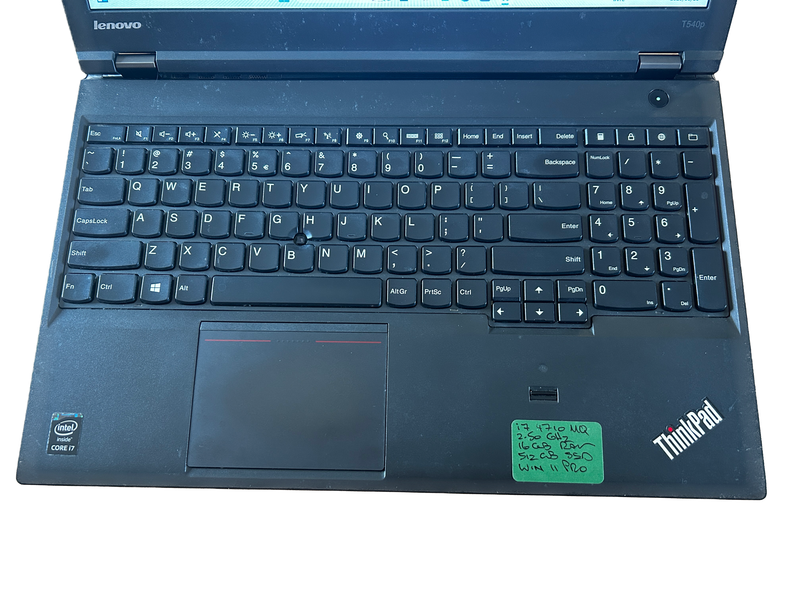 Lenovo Thinkpad T540p Core i7 4th Gen 512SSD 16GB RAM Win 11 Pro *NEW BATTERY*