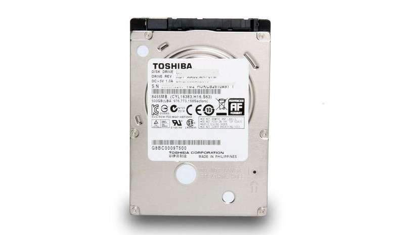 Toshiba 500GB Laptop HDD