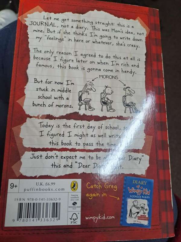 Diary of a Wimpy Kid - a novel in cartoons - Jeff Kinney