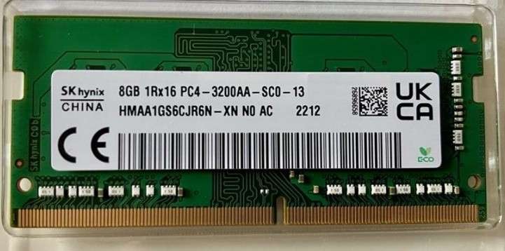 SK HYNIX 8GB DDR4 3200 Laptop Memory
