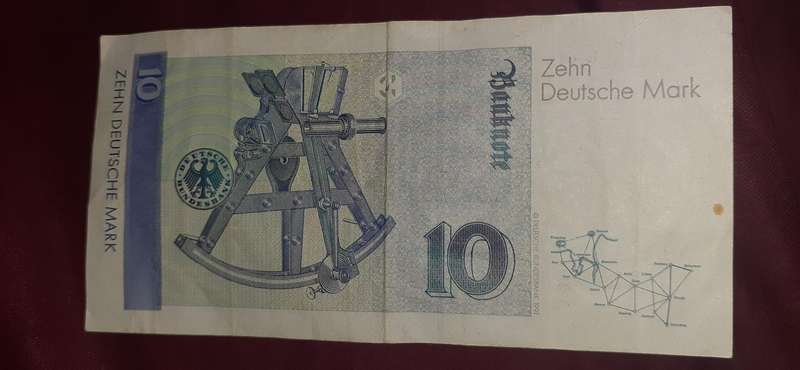 1989 10 Zehn Deutsch Mark Bank Note