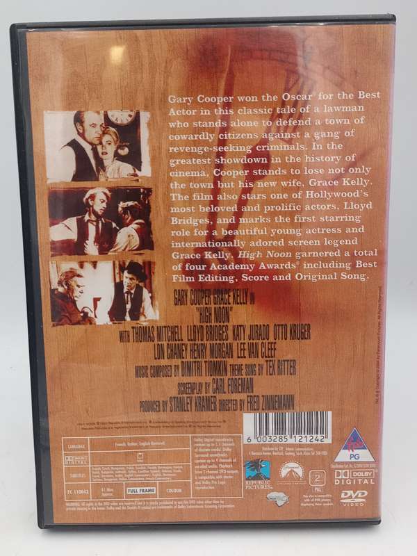 High Noon DVD - Gary Cooper & Grace Kelly