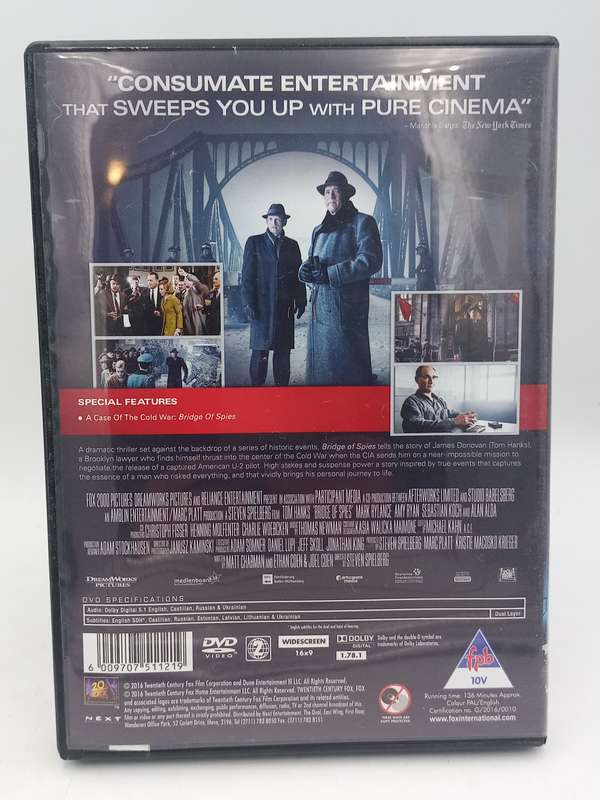 Bridge of Spies DVD - Tom Hanks