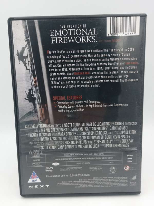 Captain Phillips DVD - Tom Hanks