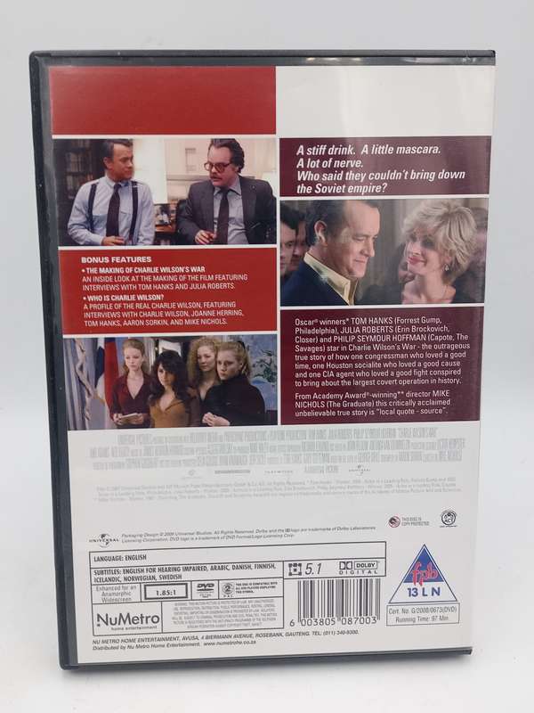 Charlie Wilson's War DVD - Tom Hanks, Julia Roberts