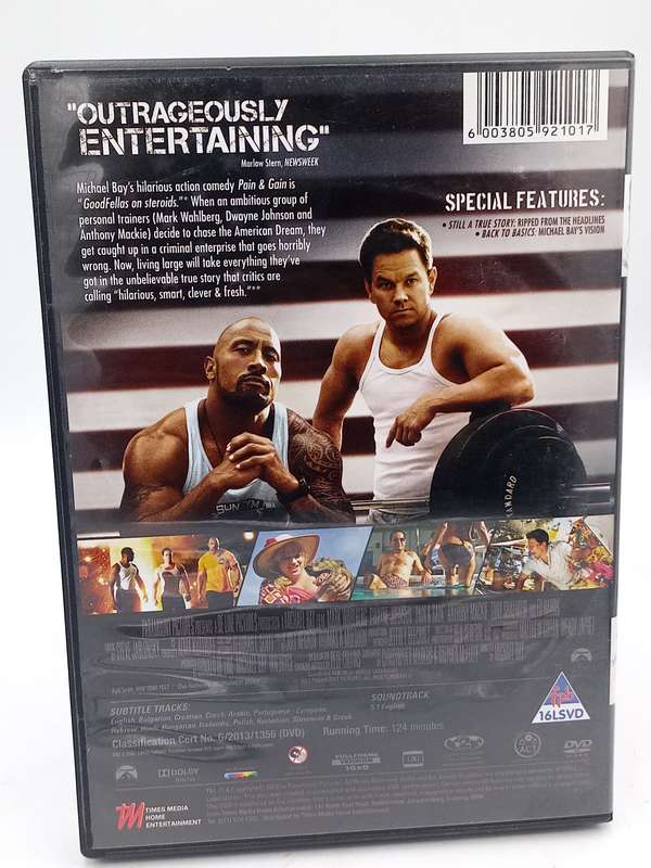 Pain & Gain DVD - Mark Wahlberg & Dwayne Johnson