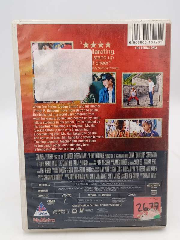 The Karate Kid DVD - Jaden Smith & Jackie Chan