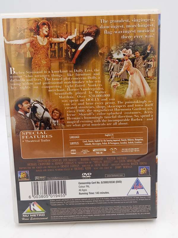 Hello, Dolly DVD - Barbara Streisand & Walter Matthau