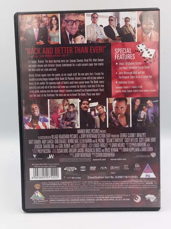 Ocean's Thirteen DVD- George Clooney