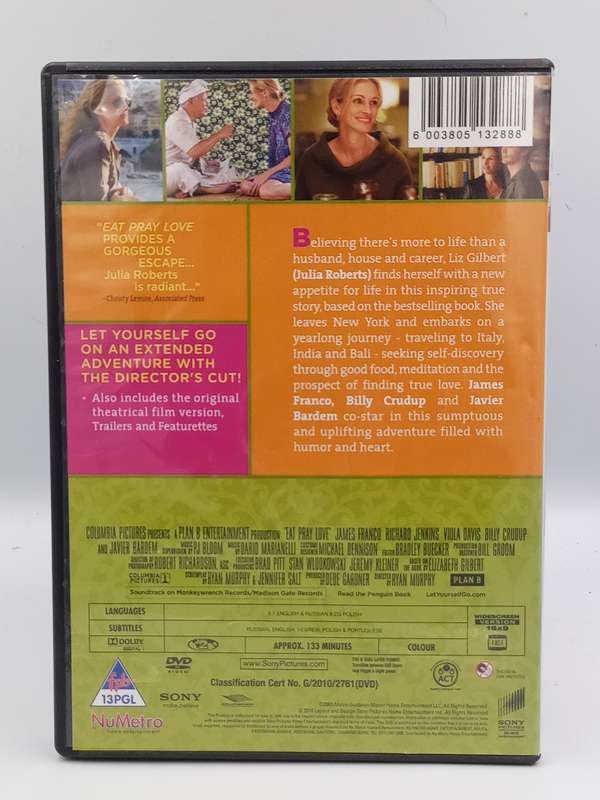 Eat Pray Love DVD - Julia Roberts