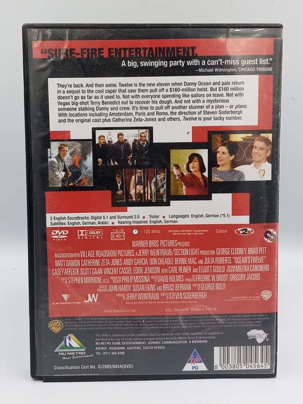 Ocean's Twelve DVD - George Clooney