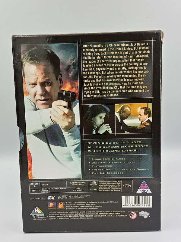 24 Season 6 DVDs - Keifer Sutherland