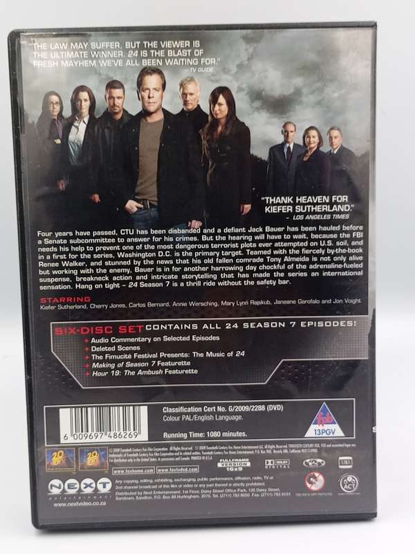 24 Season 7 DVDs - Keifer Sutherland