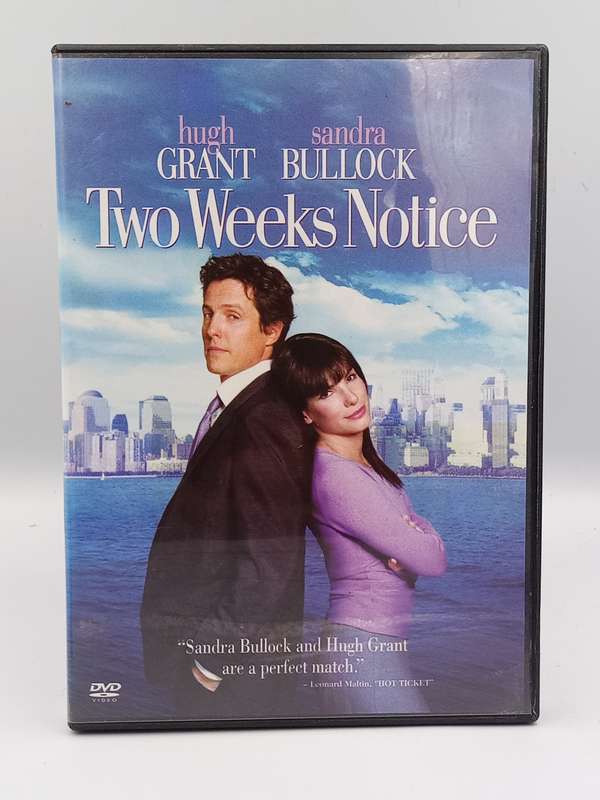 Two Weeks Notice DVD - Hugh Grant & Sandra Bullock