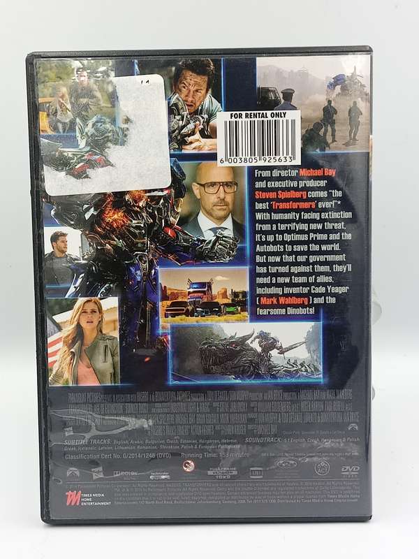 Transformers Age of Extinction DVD