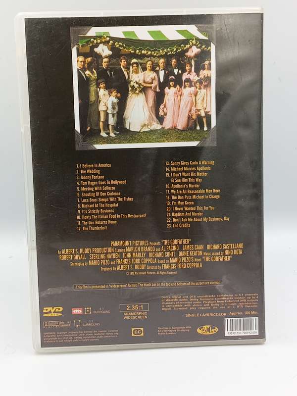 The Godfather DVD - Marlon Brando & Al Pacino
