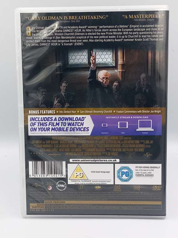 Darkest Hour Region 4 DVD - Gary Oldman as Winston Churchill