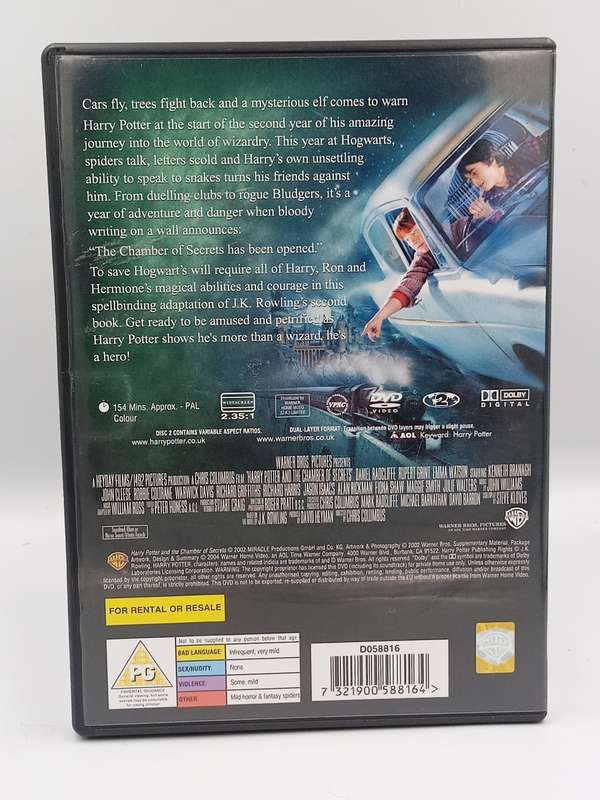 Harry Potter and the Chamber of Secrets DVD