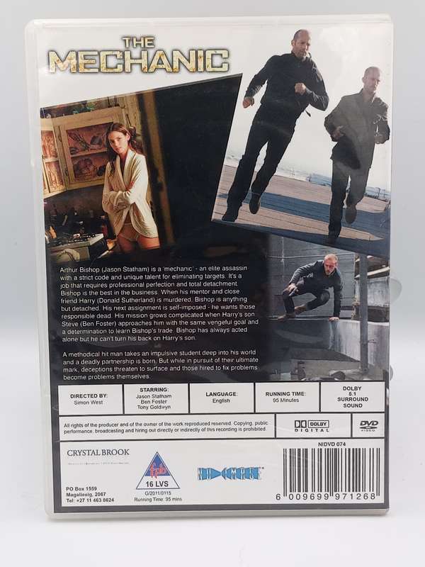 The Mechanic DVD - Jason Stratham & Ben Foster