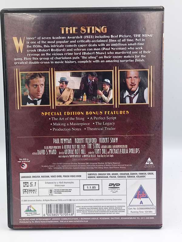 The Sting DVD - Robert Redford & Paul Newman