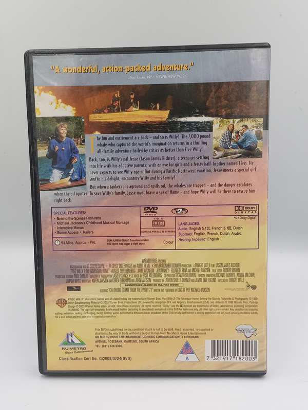 Free Willy 2 DVD