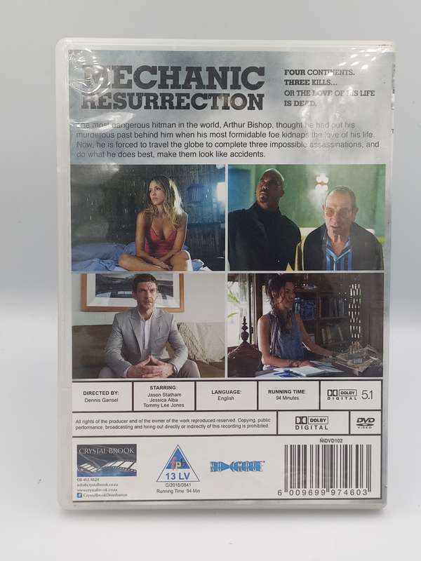 Mechanic Resurrection DVD - Jason Stratham, Tommy Lee Jones