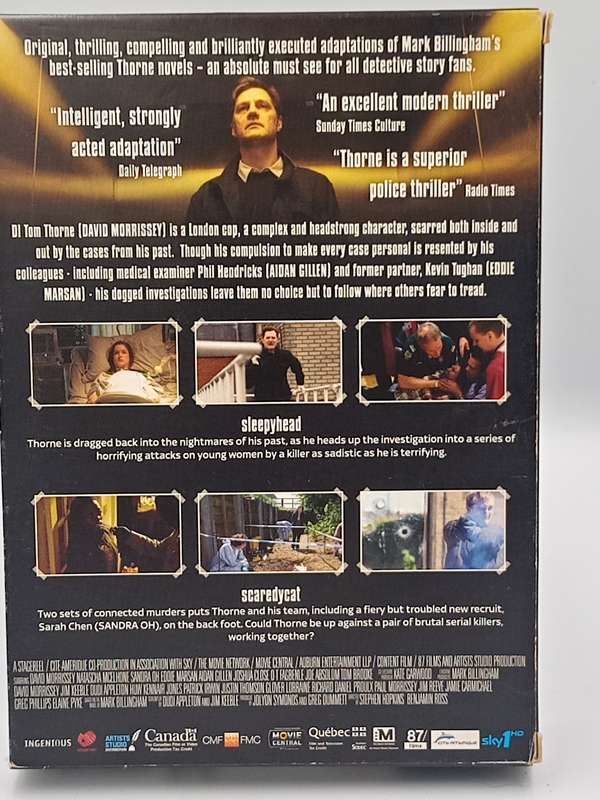Thorne Sleepyhead & Scaredy Cat DVDs - David Morrissey, Sandra Oh & Natascha McElhone