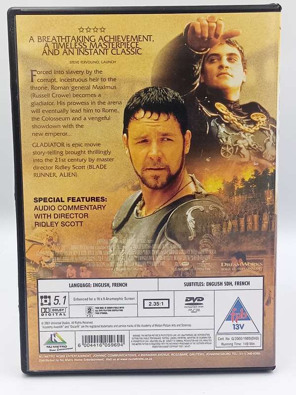 Gladiator DVD - Russell Crowe