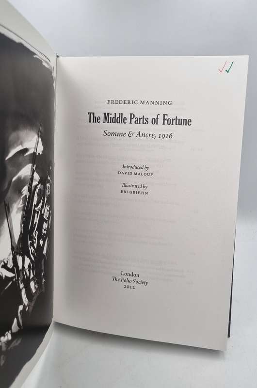 The Middle Parts of Fortune - Frederic Manning | Somme and Ancre,1916 | Folio Society