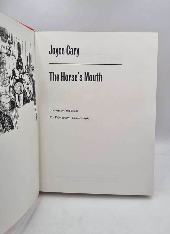 The Horse's Mouth - Joyce Cary | Drawings by John Bratby | Folio Society