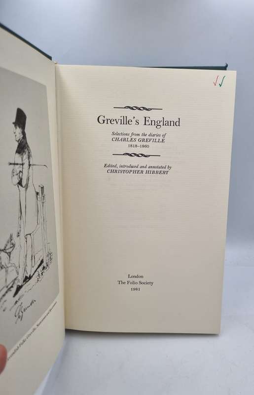 Greville's England - Selections from the Diaries of Charles Greville 1818-1860  | Folio Society