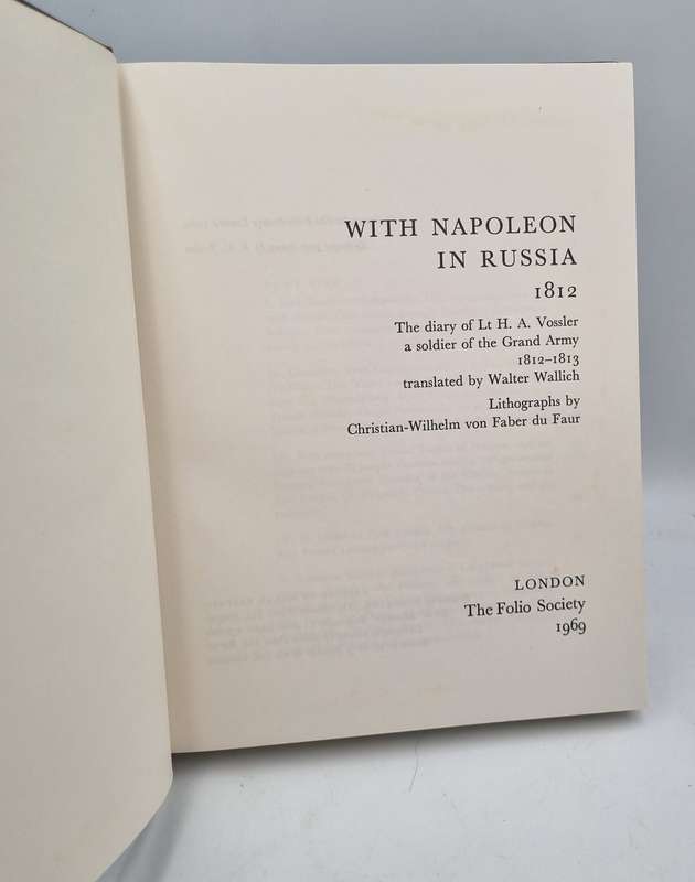 With Napoleon in Russia 1812 - Heinrich Vossler  | Folio Society