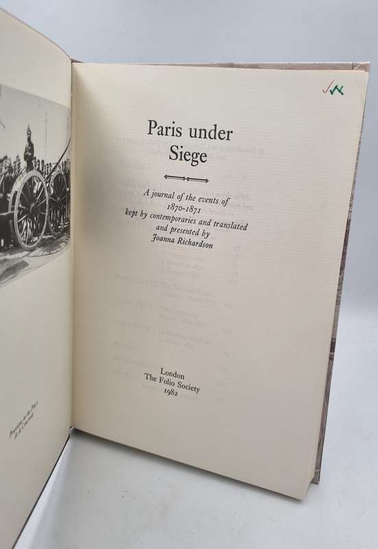 Paris Under Siege - Joanna Richardson | A Journal of Events of 1870 - 1871   | Folio Society