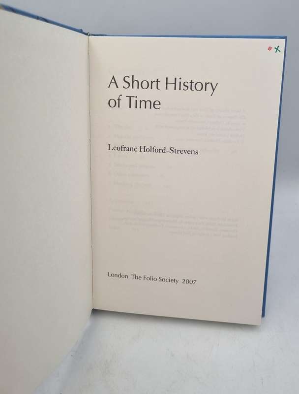 A Short History of Time - Leofranc Holford-Strevens   | Folio Society