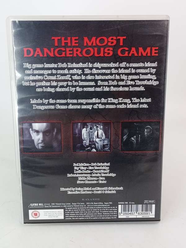 The Most Dangerous Game DVD - Leslie Banks, Fay Wray